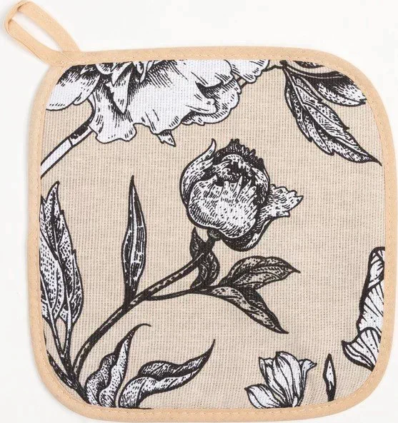 Прихватка "Доляна" Blooming garden 19х19 см, 100% хл, ватин 250г/м2