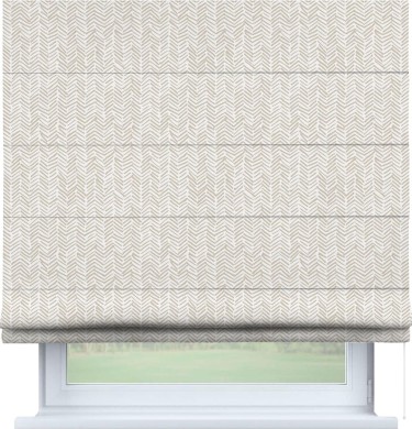 Римская штора «Кортин» для проема «Узор «Ёлочка» бежевый»