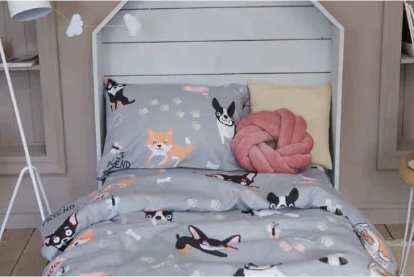 Постельное белье "Этель" 1.5 сп Best friend 143*215 см, 150*214 см, 50*70 см -1 шт,100% хл, бязь