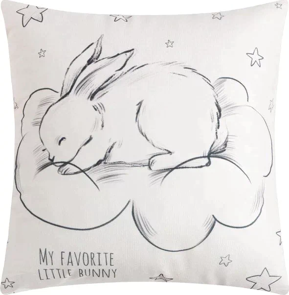 Подушка декоративная "Little bunny", 40*40 см, 100% п/э, велюр