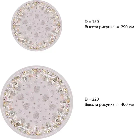 Скатерть Этель «Коралловый риф» 110х145см +/- 3см, 100% хл, саржа 190 гр/м2