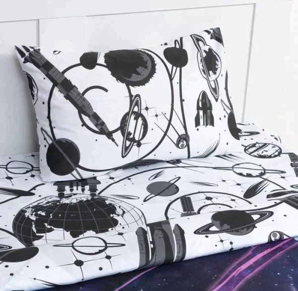 Постельное бельё Этель 1,5 сп "Space surfer" 143х215 см, 150х214 см, 50х70 см -1 шт, 100 % хлопок, бязь