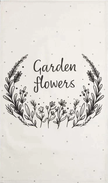 Полотенце "Этель" Garden flowers 40х73 см, 100% хл, саржа 190 г/м2