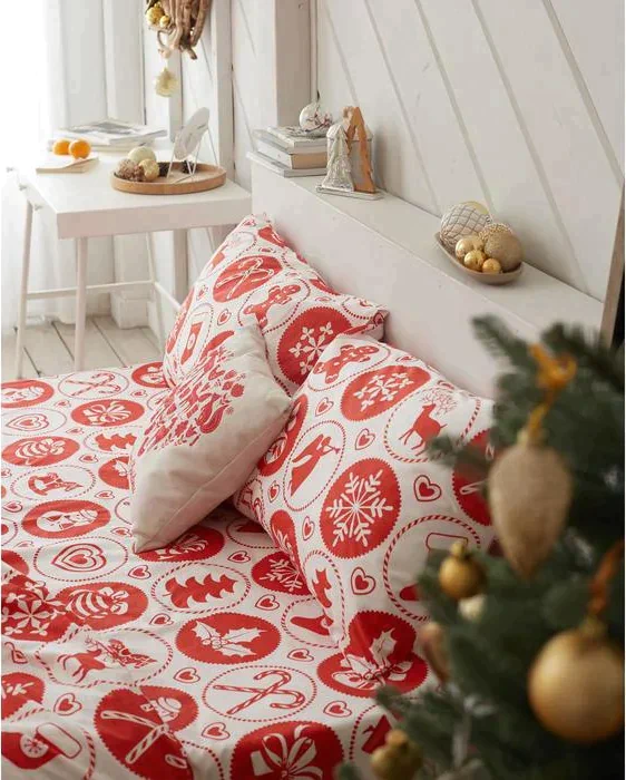 Постельное белье LoveLife дуэт " New Year's gifts" 143*215см-2шт,240*225см,50*70см-2шт