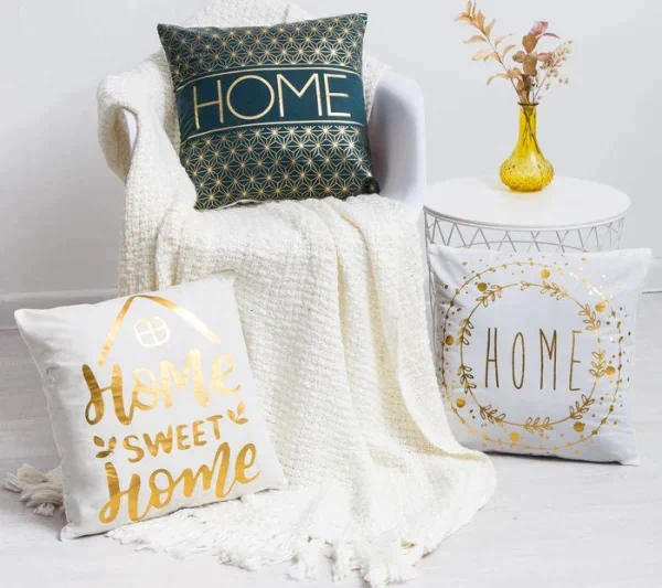Наволочка Этель "Home" 42 х 42 см, велюр