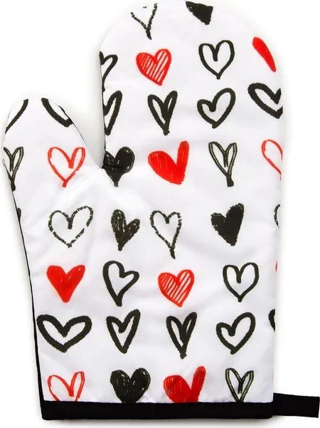 Варежка Этель Love Life "Сердечки" 26*16 см, 100% п/э