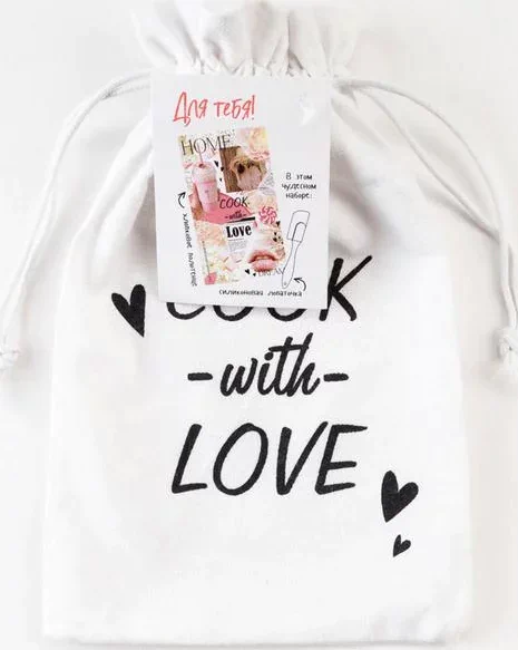 Набор подарочный "Cook with love" полотенце 40х73см, лопатка
