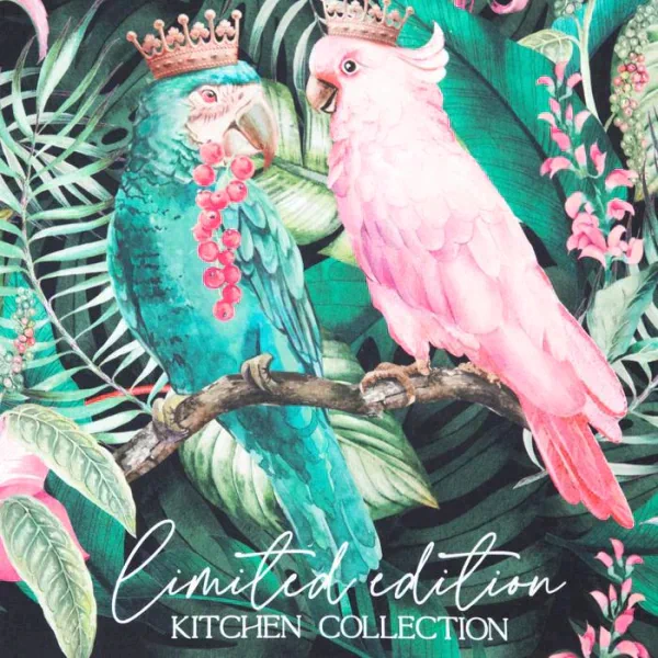 Полотенце "Этель" Tropical parrots 40х73 см, 100% хл, саржа 190 гр/м2