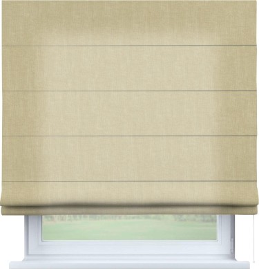 Римская штора «Кортин», канвас тёмно-бежевый, для проёма