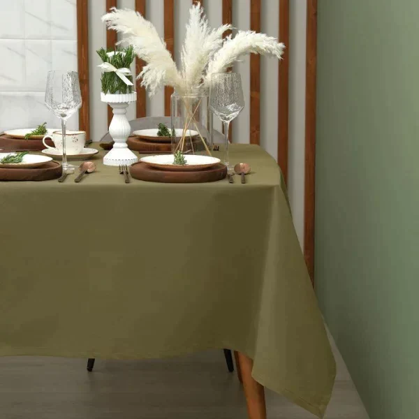Скатерть Этель Kitchen 150х220 см, цвет зелёный, 100% хл, саржа 220 г/м2