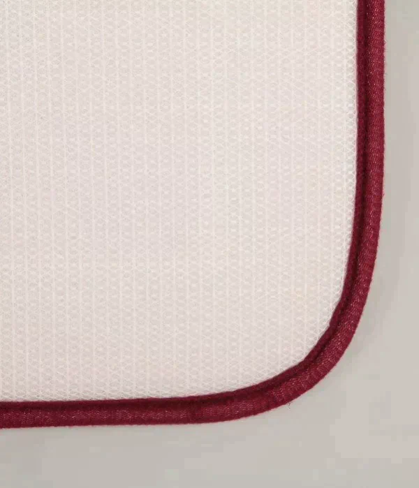 Набор ковриков для ванны и туалета Доляна, 3 шт: 36×43, 40×50, 50×80 см, цвет бордовый