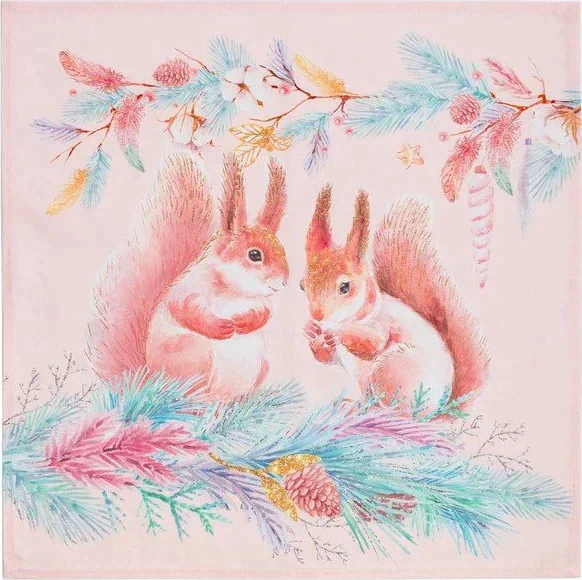 Набор столовый "Pink magic" скат.150х220см +/-3см с ГМВО, салф.40х40см-12шт, хл100%