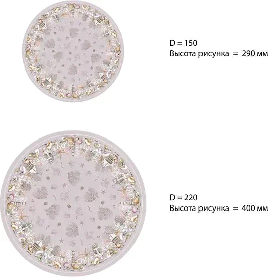 Скатерть Этель «Коралловый риф» 180х145см +/-3см, 100% хл, саржа 190 гр/м2