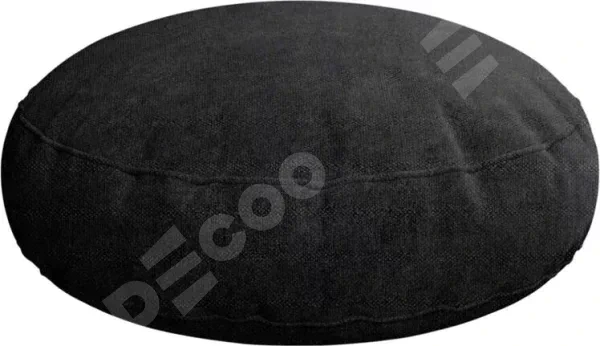 Подушка круглая Cortin cotton блэкаут тёмно-серый