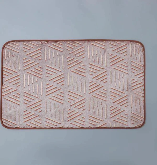 Коврик «Светящиеся грани», 50×80 см, цвет коричневый