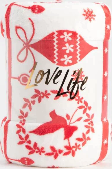 Плед LoveLife "Снежинки" 150*200 см, велсофт,100% п/э, 280гр/м