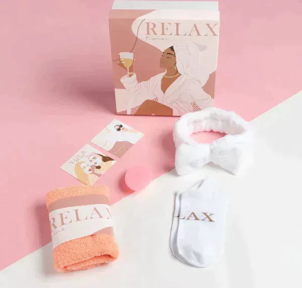 Набор подарочный Этель Relax полотенце и аксс (4 предмета)