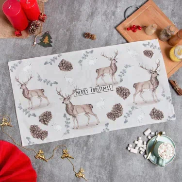Полотенце "Этель" Deer and bumps 40х73 см, 100% хл, саржа 190 гр/м2