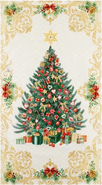 Новогоднее полотенце "Этель" Golden Christmas 40х73 см, 100% хл, саржа 190 гр/м2