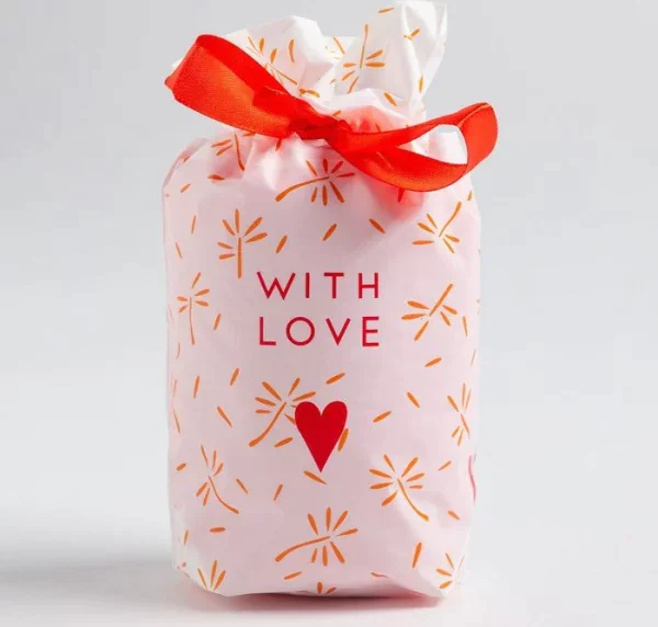 Полотенце в мешочке Экономь и Я "With love" 30*60 см, 100% хлопок, 320 гр/м2