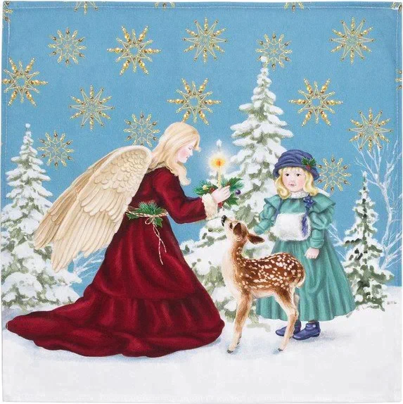 Набор столовый "Christmas time" скатерть 150х185см +/-3см с ГМВО, салф.40х40см-8шт, хл100%