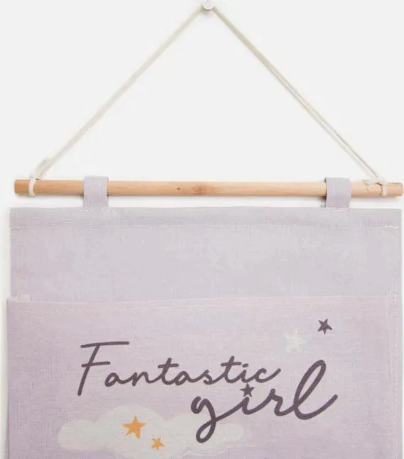 Кармашек текстильный  Этель "Fantastic girl", 3 отделения, 34*63,5 см