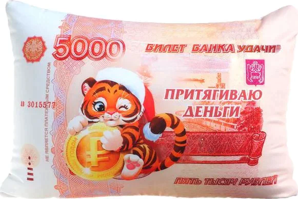 Подушка-антистресс декоративная «Притягиваю деньги»