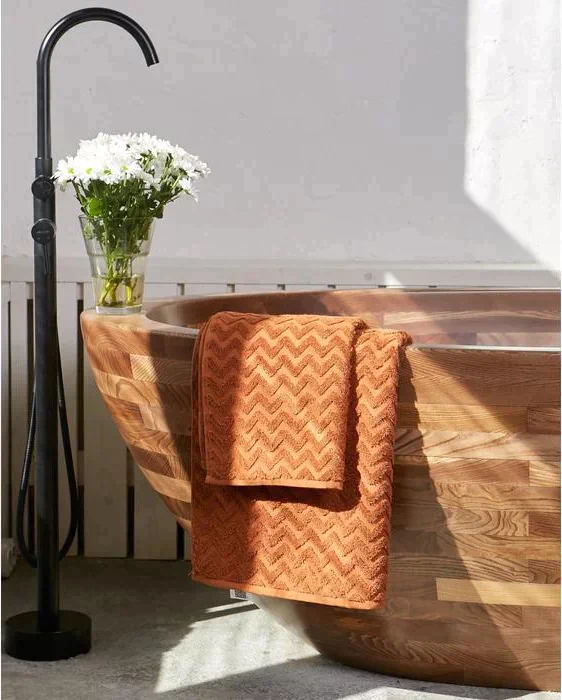 Полотенце махровое LoveLife Zig-Zag 70*130 см, цв. корица,100% хл, 360 гр/м2