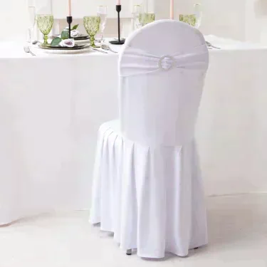 Декор для стула, цв.серебро, 15*35 см, 100% п/э