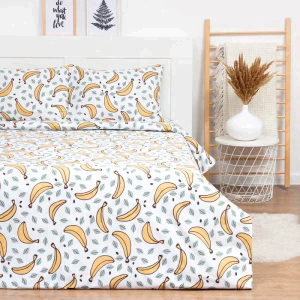 Постельное бельё LoveLife 1, 5сп Bananas 143х215см, 150х225см, 50х70см-2шт, 100%хлопок, сатин, 125г/м²