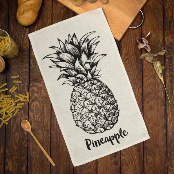 Полотенце кухонное Доляна Pineapple 35х60 см, 100% хл, 160г/м2