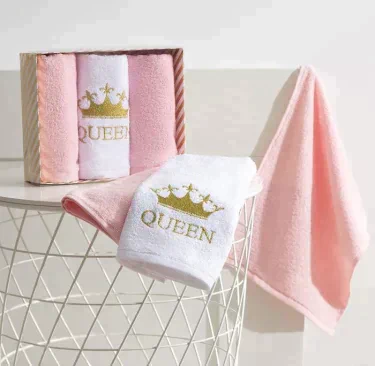 Набор полотенец Экономь и Я "Queen" 30*60 см-3шт, 100% хл, 320 г/м2