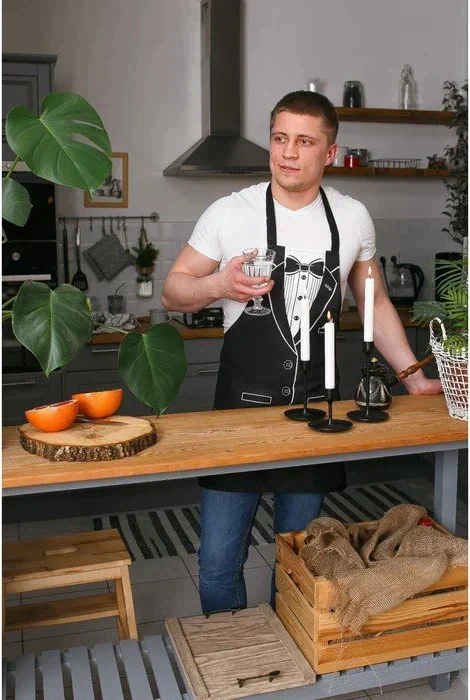 Фартук Доляна «Джентльмен», 60 × 70 см, хлопок 100 %, рогожка