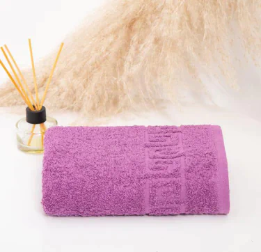 Полотенце махровое с греческим бордюром 70х140 см, AMETHYST, хлопок 100%, 430г/м2