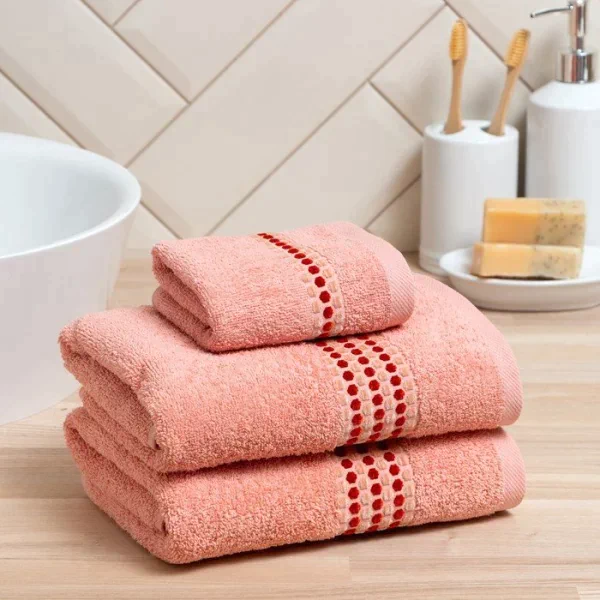 Полотенце махровое Love Life «Адажио» 50х90 см, пудровый, 100% хл, 450 гр/м2