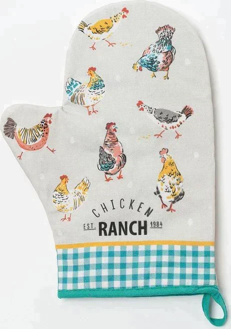 Варежка-прихватка "Chicken Ranch" 20х28см,саржа, 100% х/л, ватин 250г/м2