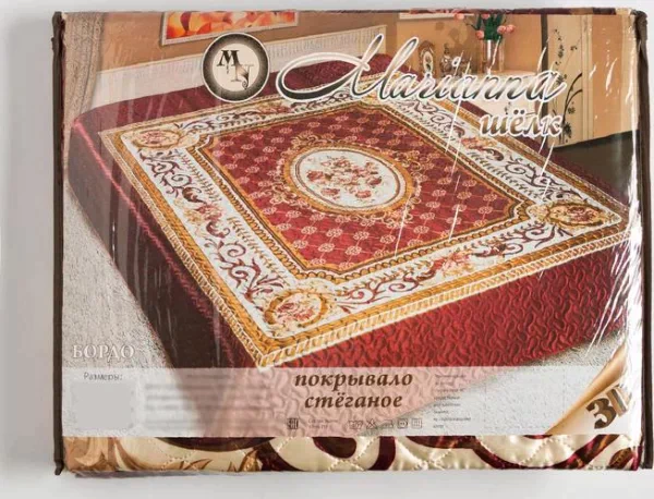 Покрывало 3D Marianna евро макси «Бордо» 225х245 см