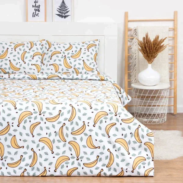 Постельное бельё LoveLife 2сп Bananas 175х215 см, 200х225 см, 50х70см-2шт, 100%хлопок, сатин, 125г/м