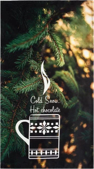 Полотенце "Этель" Hot chocolate 40х73 см, 100% хл, саржа 190 гр/м2