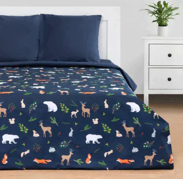 Постельное белье "Этель" 2 сп Winter animals 175*215 см, 200*220 см, 70*70 см - 2 шт