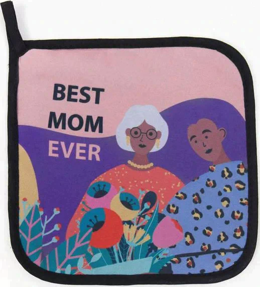 Прихватка "Доляна" Best mom 19х19см габардин, 35% х/л, 65% п/э, ватин 250г/м2