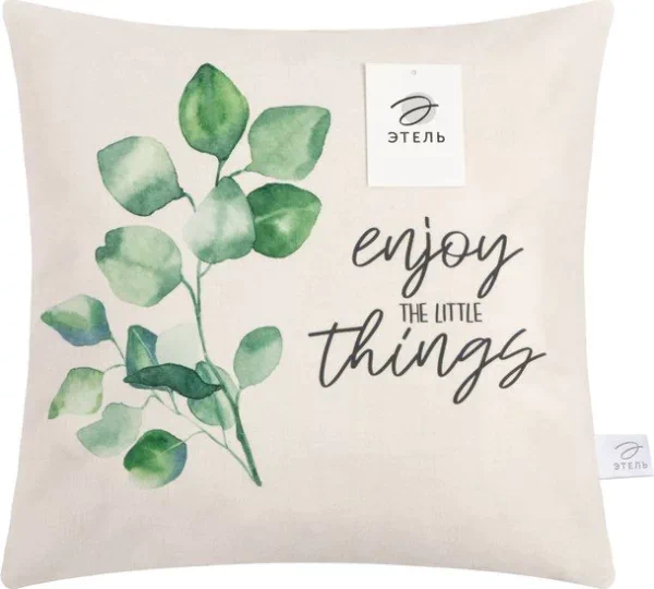 Наволочка Этель "Little things", 40*40 см, 100 п/э, велюр
