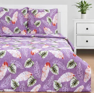 Постельное бельё Этель 1.5сп "Тропические широты" 143*215см,150*214см,70*70см-2 шт, 100% хлопок, бязь