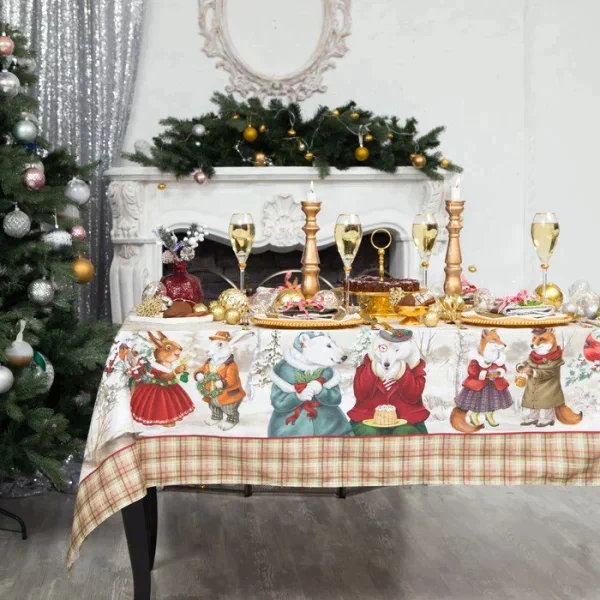 Скатерть Этель "Winter holidays"150х220см +/-3см с ГМВО, хл100%