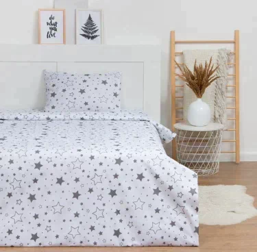 Постельное бельё LoveLife 1.5 сп «Звезды» (вид 1) 147х210, 150х215, 50х70-1 шт, 100% хлопок, бязь 120г/м2