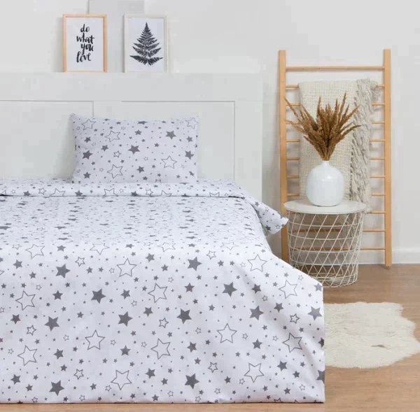 Постельное бельё LoveLife 1.5 сп «Звезды» (вид 1) 147х210, 150х215, 50х70-1 шт, 100% хлопок, бязь 120г/м2