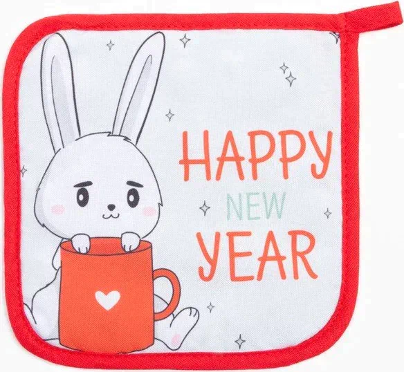 Набор кухонный Доляна Happy New Year: подставка, прихватка