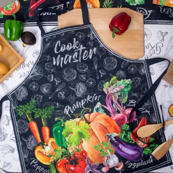 Фартук «Этель: Cook Master» 70х60 см, 100% хлопок, саржа 190 гр/м²