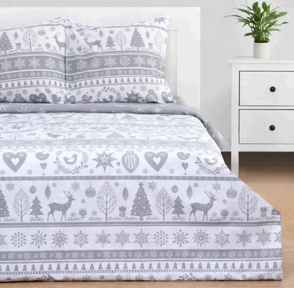 Постельное белье "Этель" 1.5 сп Скандинавский 143*215 см, 150*214 см, 70*70 см - 2 шт