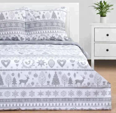 Постельное белье "Этель" 1.5 сп Скандинавский 143*215 см, 150*214 см, 70*70 см - 2 шт